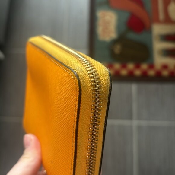 Michael Kors Tangerine Compact Small Zip Wallet - Picture 7 of 8